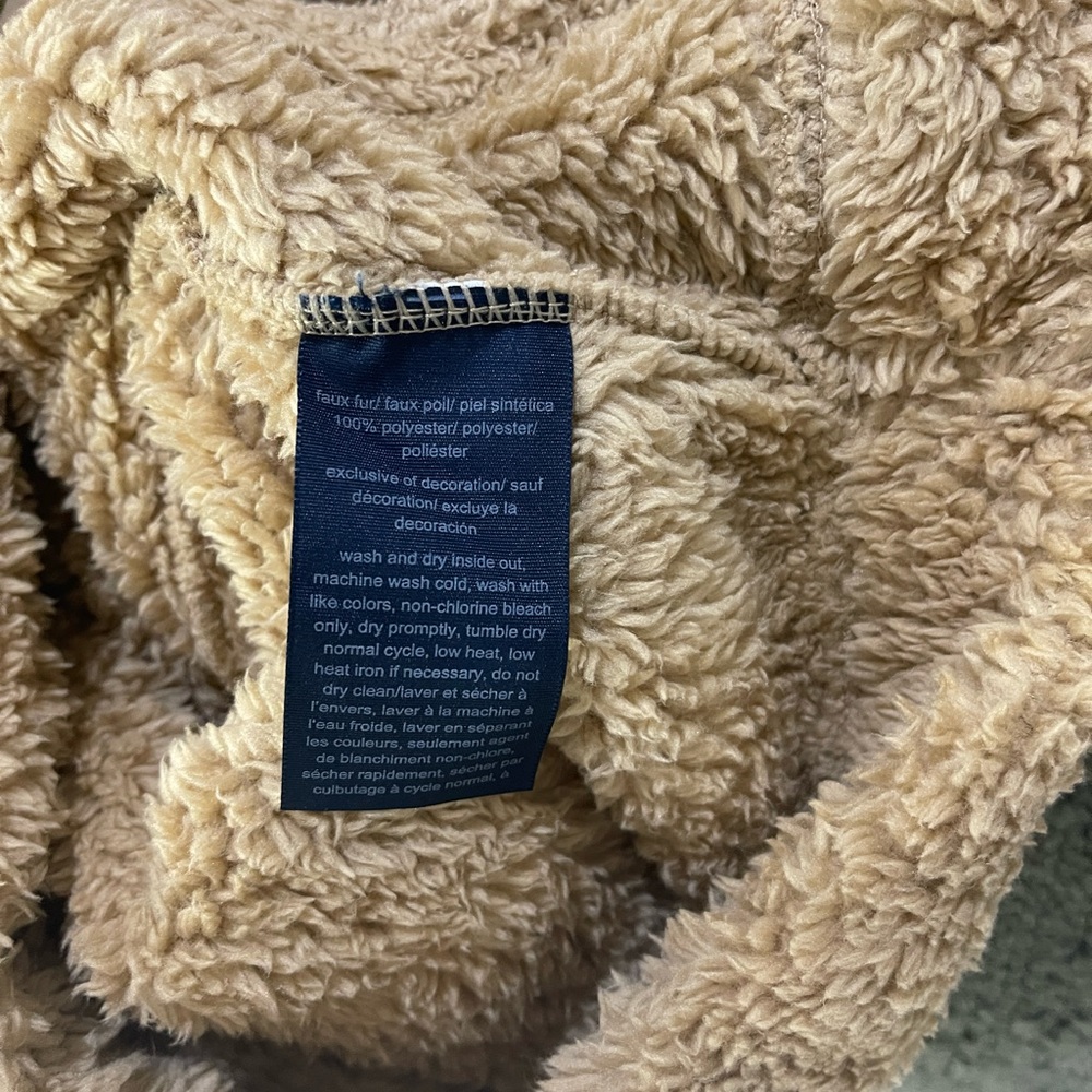 New Tommy Hilfiger Fur Full Zip Vest Size Large Polyester Winter - Picture 2 of 6